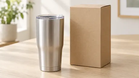 A tumbler sample and its box
