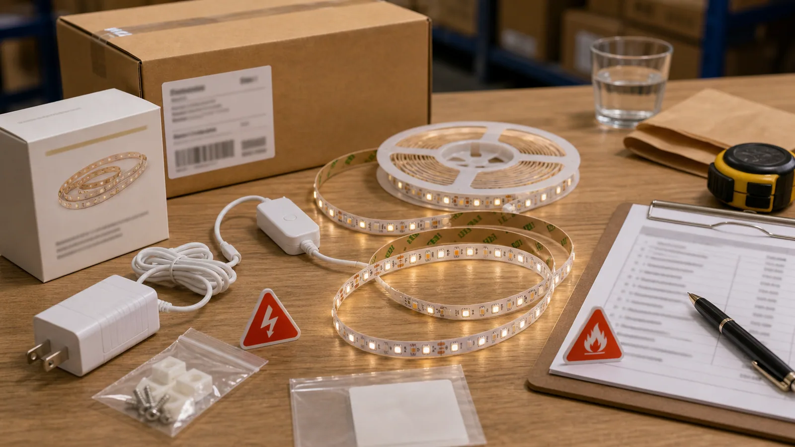 LED strip supplier risk teardown workspace