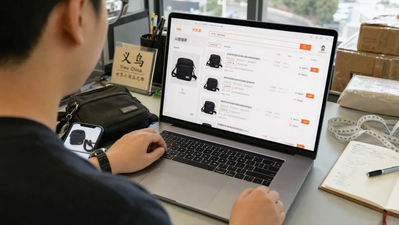 Comparing matching product listings on a sourcing platform