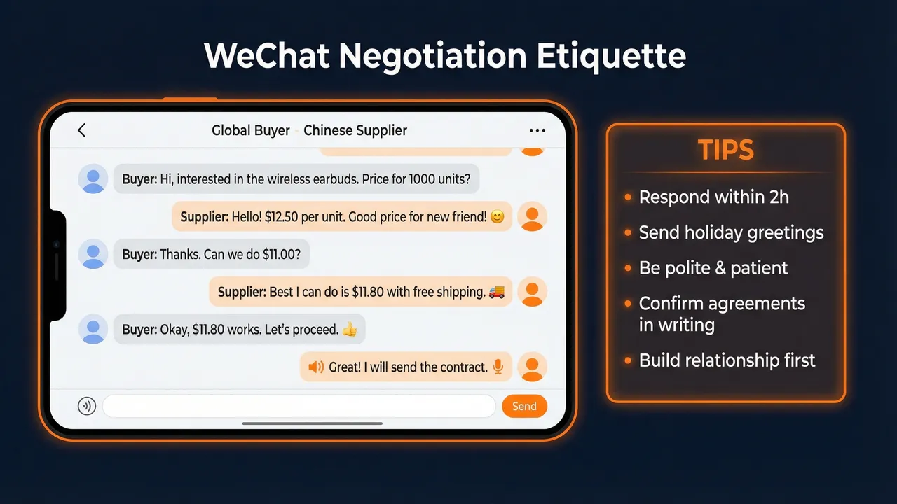 WeChat negotiation etiquette and best practices