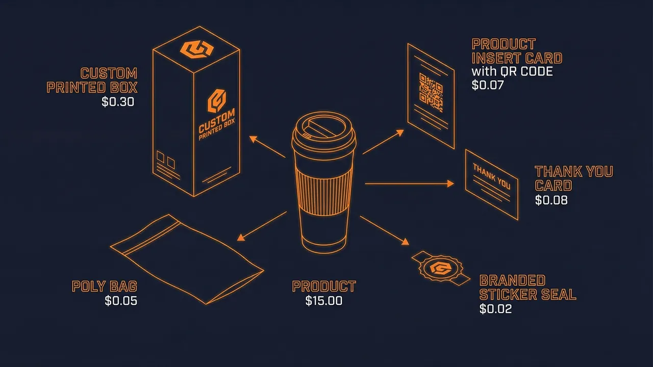 Custom packaging components for private label products