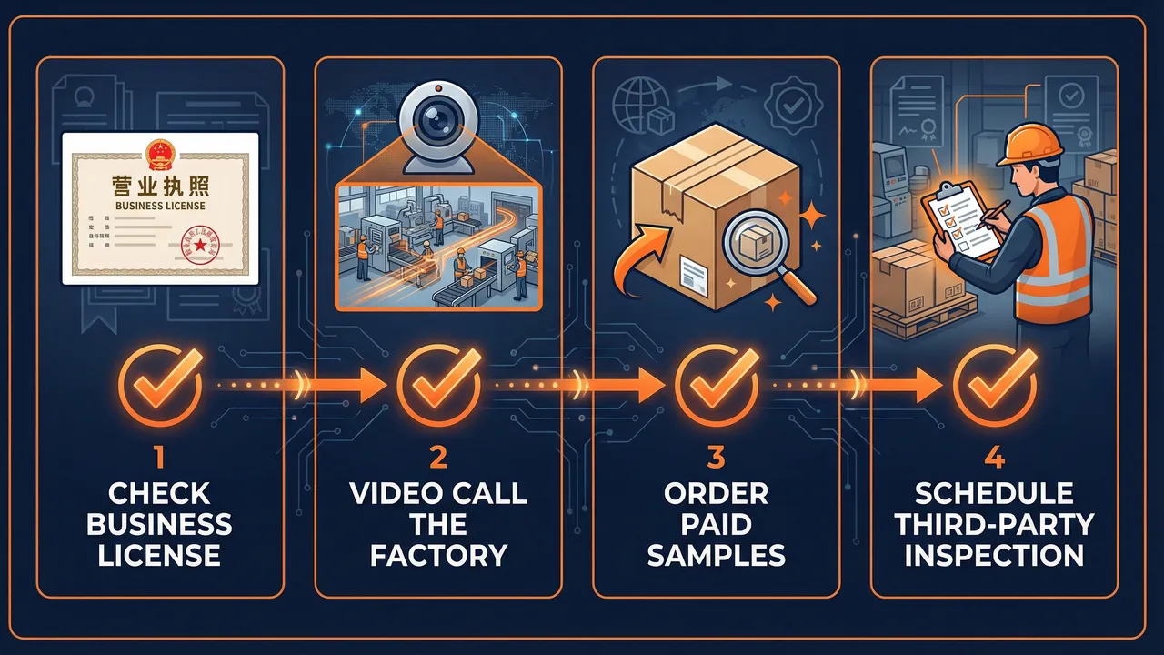 4 steps to verify a Chinese supplier before placing an order